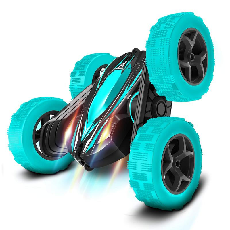 FREE to FLY Remote Control Car: TPUCARG Double Sided 360°Rotating RC Cars with Headlights Rechargeable Race Stunt Toy Car Christmas Birthday Gifts for 5 6 7 8 9 10 11 12 Year Old