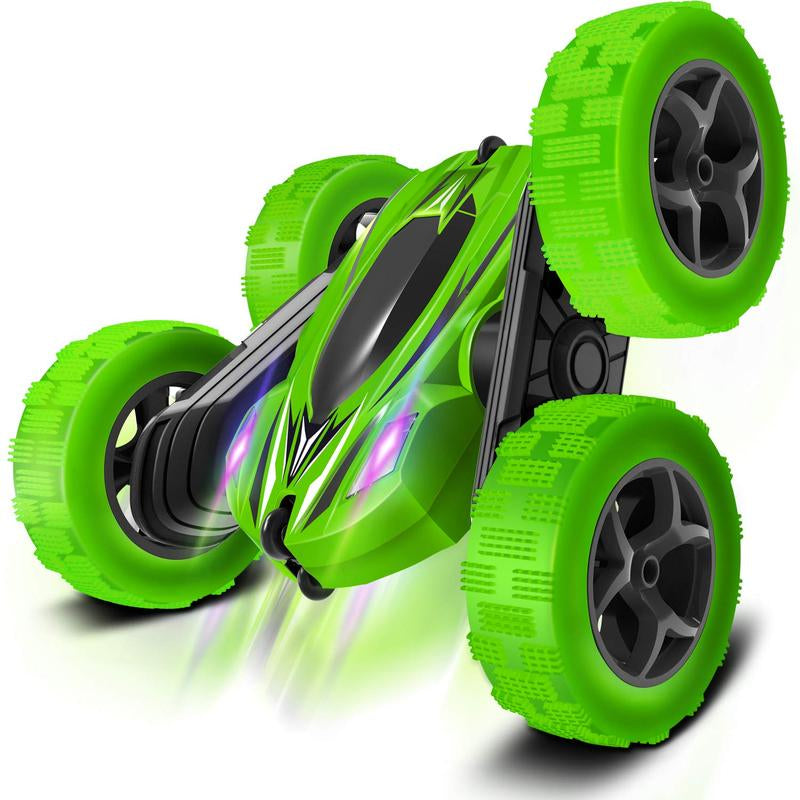 FREE to FLY Remote Control Car: TPUCARG Double Sided 360°Rotating RC Cars with Headlights Rechargeable Race Stunt Toy Car Christmas Birthday Gifts for 5 6 7 8 9 10 11 12 Year Old